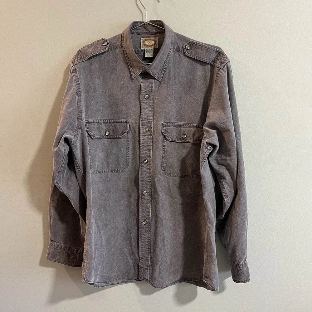 Vintage Early 90s Banana Republic Cotton Twill Button-Down